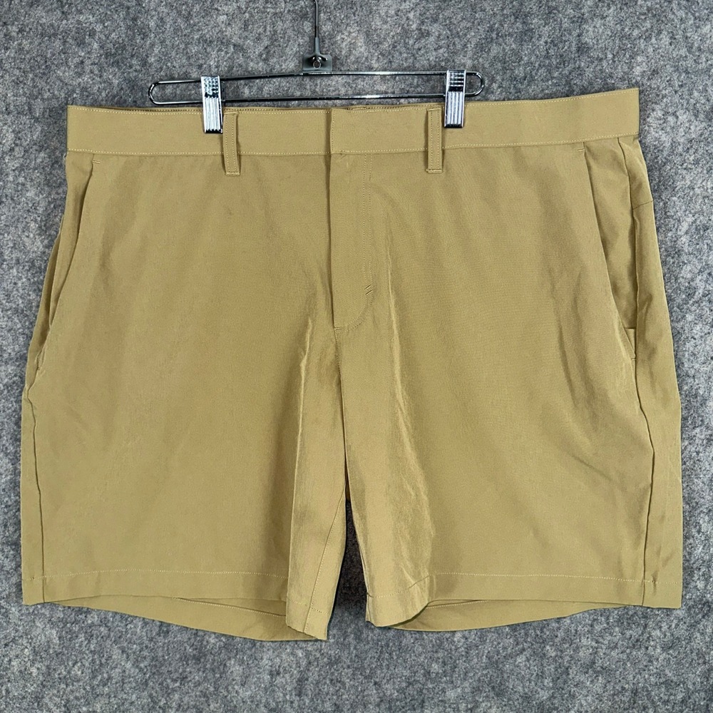 Fabletics Shorts Mens 40 Tan The One Short Athletic Casual Performance Stretch